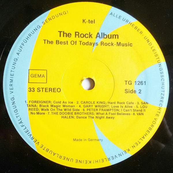 Various - The Rock Album - The Best Of Today's Rock-Music | K-Tel (TG 1261) - 3
