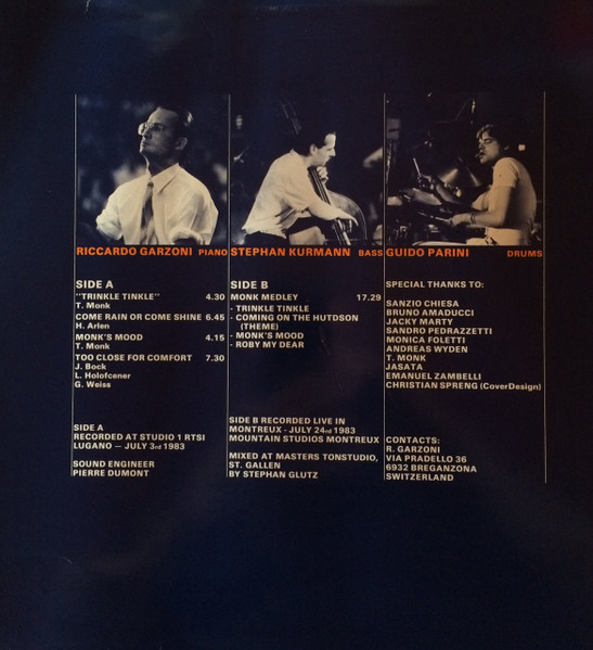 Riccardo Garzoni Trio - Copilots | Not On Label (833009) - 2