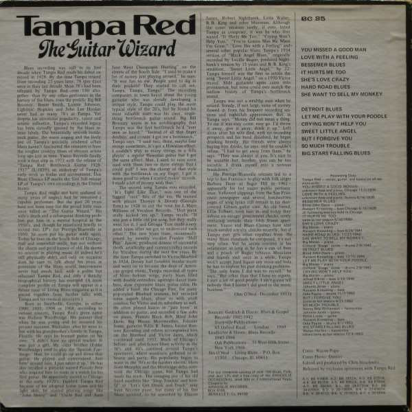 Tampa Red - The Guitar Wizard: 1935-1953 | Blues Classics (BC 25) - 2