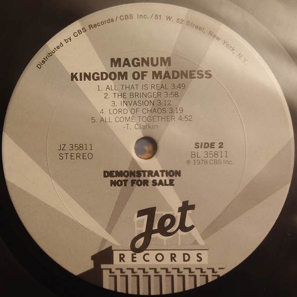 Magnum - Kingdom Of Madness | Jet Records (JZ 35811) - 4 Magnum - Kingdom Of Madness | Jet Records (JZ 35811) - 4
