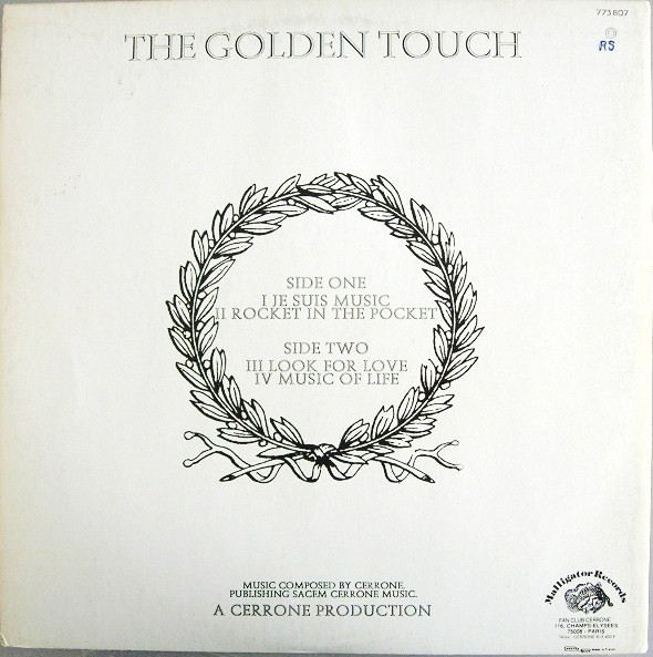 Cerrone - Cerrone IV - The Golden Touch | Malligator (773 807) - 2