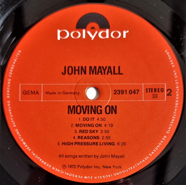 John Mayall - Moving On | Polydor (2391 047) - 4