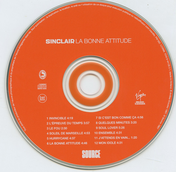 Sinclair - La Bonne Attitude | Source (7243 8 4413521) - 3 Sinclair - La Bonne Attitude | Source (7243 8 4413521) - 3
