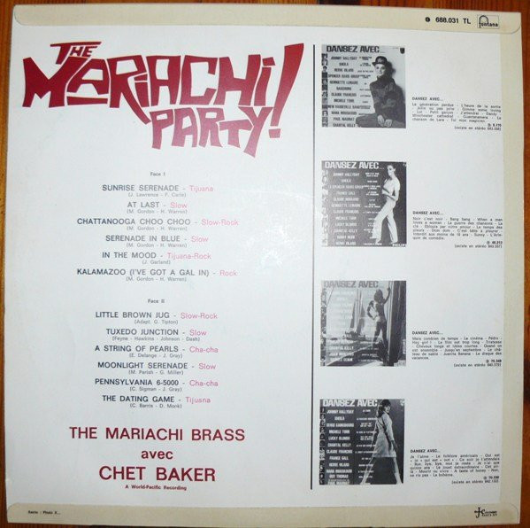 The Mariachi Brass Avec Chet Baker - In The Mood Mariachi Party! | Fontana (688-031 TL) - 2 The Mariachi Brass Avec Chet Baker - In The Mood Mariachi Party! | Fontana (688-031 TL) - 2