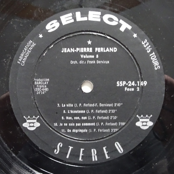 Jean-Pierre Ferland - Vol. 5 [Vinyl] | Select (SSP-24.149) - 4