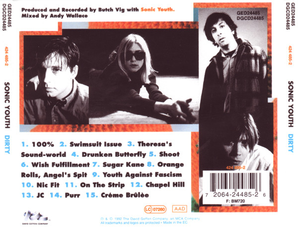 Sonic Youth - Dirty | DGC (GED24485) - 2