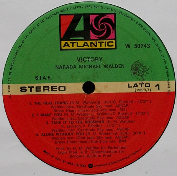 Narada Michael Walden - Victory | Atlantic (W 50743) - 2
