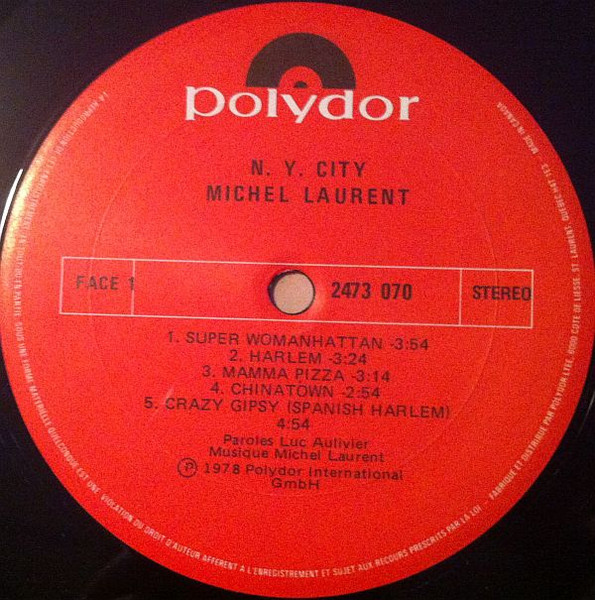 Michel Laurent - N.Y.C. | Polydor (2473 070) - 3