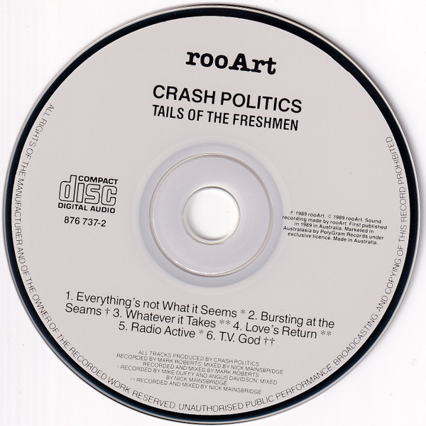 Crash Politics - Tails Of The Freshmen? CD | rooArt (876 737-2) - 3 Crash Politics - Tails Of The Freshmen? CD | rooArt (876 737-2) - 3
