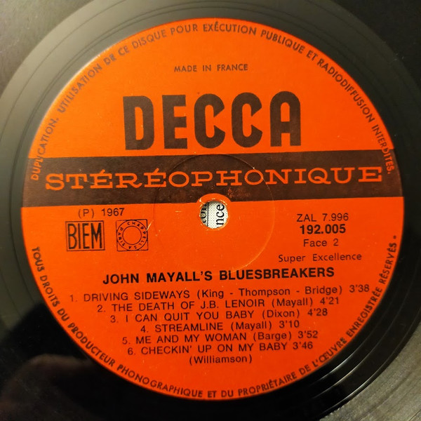John Mayall & The Bluesbreakers - Crusade | Decca (192.005) - 4