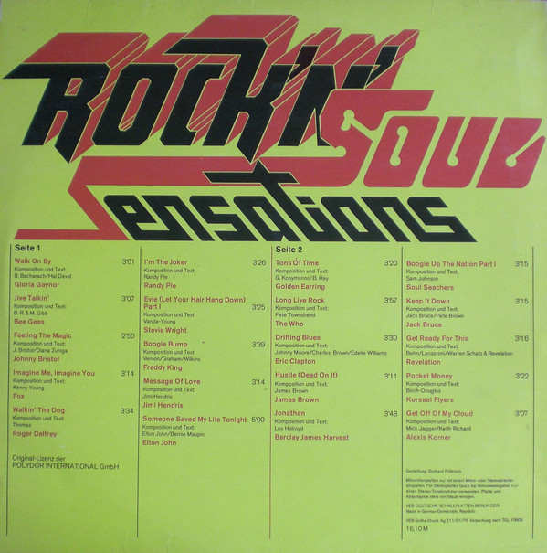 Various - Rock'N' Soul Sensations | AMIGA (8 55 506)