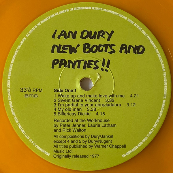 Ian Dury - New Boots And Panties!! | BMG (BMGCAT5609LP) - 3 Ian Dury - New Boots And Panties!! | BMG (BMGCAT5609LP) - 3