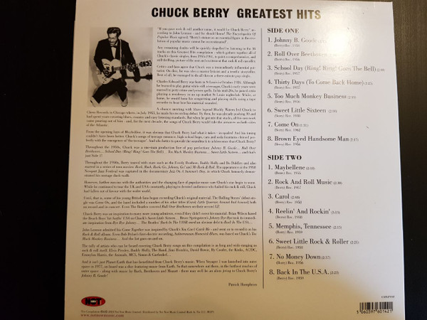 Chuck Berry - Greatest Hits | Not Now Music (CATLP142) - 3 Chuck Berry - Greatest Hits | Not Now Music (CATLP142) - 3
