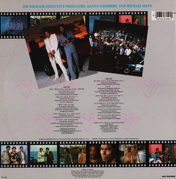 Various - Miami Vice (Music From The Television Series) | MCA Records (MCA-6150) - 2 Various - Miami Vice (Music From The Television Series) | MCA Records (MCA-6150) - 2