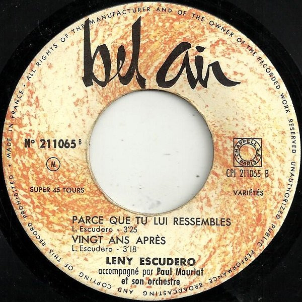 Leny Escudero - Ballade À Sylvie | Bel Air (211065) - 4 Leny Escudero - Ballade À Sylvie | Bel Air (211065) - 4