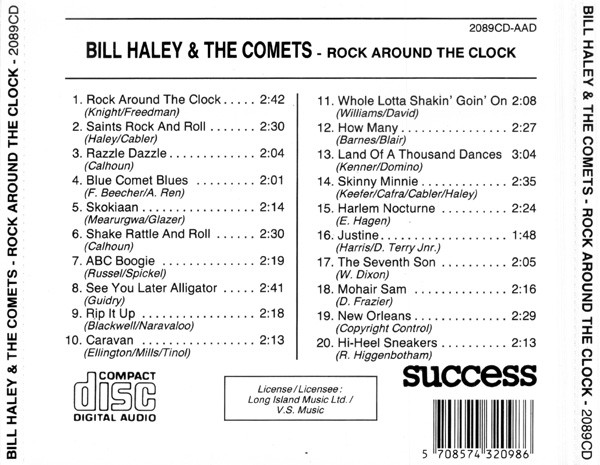 Bill Haley And His Comets - Rock Around The Clock | Success (2089CD) - 3