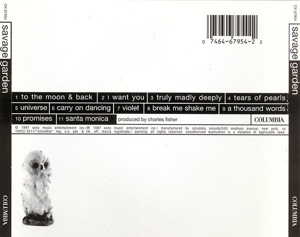 Savage Garden - Savage Garden | Columbia (CK 67954) - 2