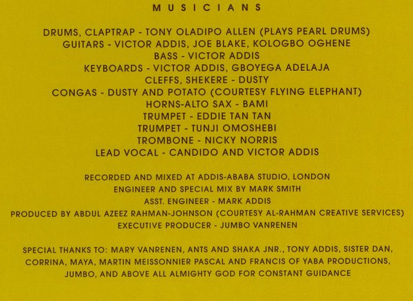 Tony Allen With Afrobeat 2000 - N.E.P.A. (Never Expect Power Always) | Kindred Spirits (KSTA 05) - 2