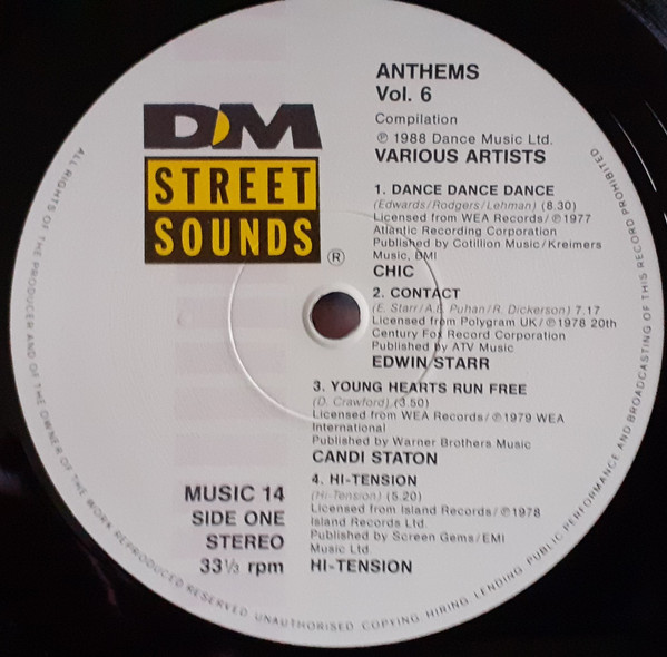 Various - Anthems Volume 6 | Street Sounds (MUSIC 14) - 3