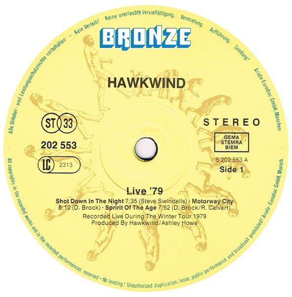 Hawkwind - Live Seventy Nine | Bronze (202 553) - 3