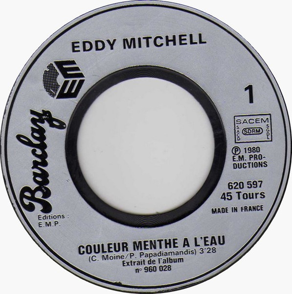 Eddy Mitchell - Couleur Menthe À L'eau | Barclay (620 597) - 3