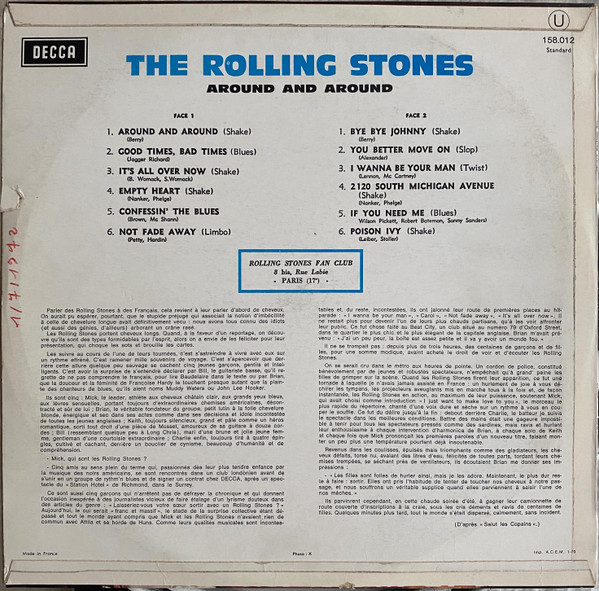 The Rolling Stones - Around And Around | Decca (158.012) - 2 The Rolling Stones - Around And Around | Decca (158.012) - 2