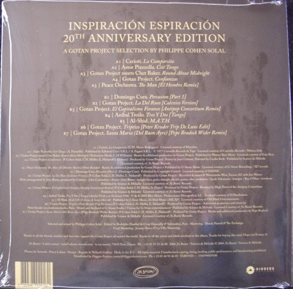 Gotan Project - Inspiración - Espiración (A Gotan Project Selection) (20th Anniversary Edition) | ¡Ya Basta! (YAB01920) - 2 Gotan Project - Inspiración - Espiración (A Gotan Project Selection) (20th Anniversary Edition) | ¡Ya Basta! (YAB01920) - 2