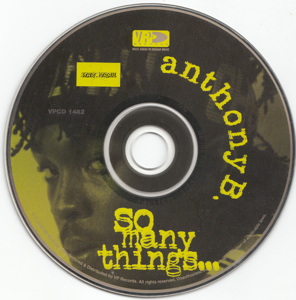 Anthony B - So Many Things | VP Records (VPCD 1482) - 4 Anthony B - So Many Things | VP Records (VPCD 1482) - 4