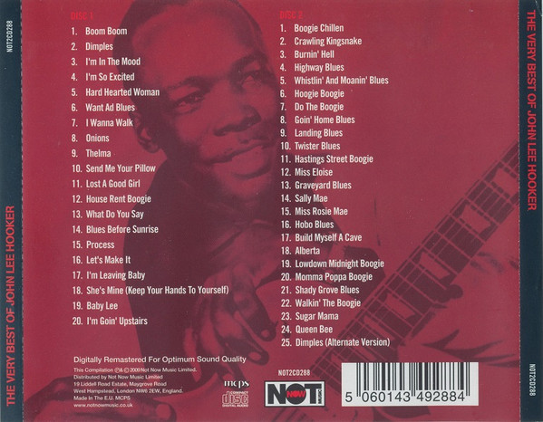 John Lee Hooker - The Very Best Of John Lee Hooker | Not Now Music (NOT2CD288) - 2 John Lee Hooker - The Very Best Of John Lee Hooker | Not Now Music (NOT2CD288) - 2