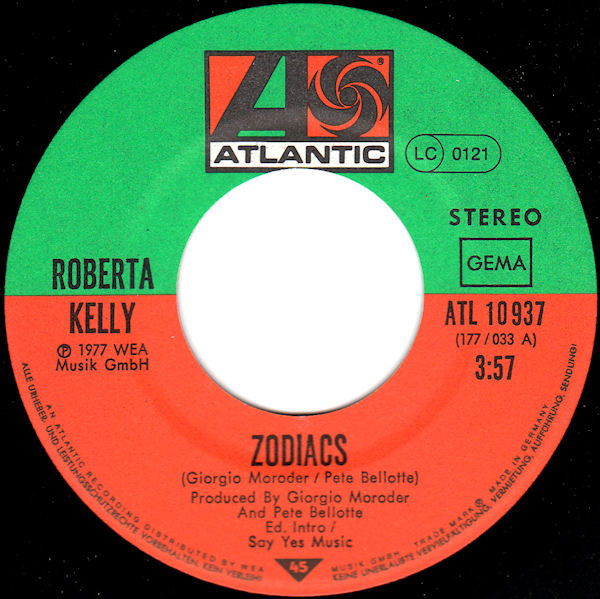 Roberta Kelly - Zodiacs | Atlantic (ATL 10 937) - 3