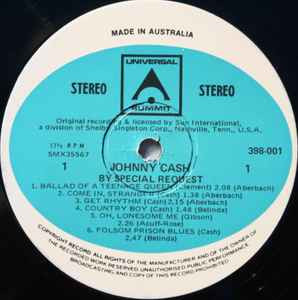 Johnny Cash - By Special Request | Universal Summit (SRA398-001) - 3 Johnny Cash - By Special Request | Universal Summit (SRA398-001) - 3