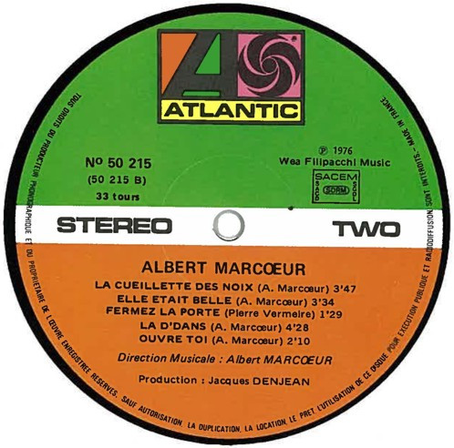 Albert Marcœur - Album À Colorier | Atlantic (50 215) - 3