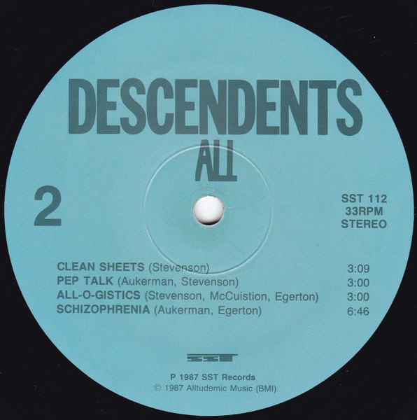 Descendents - All | SST Records (SST 112) - 4 Descendents - All | SST Records (SST 112) - 4