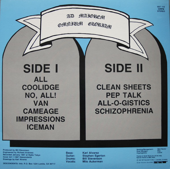 Descendents - All | SST Records (SST 112) - 2 Descendents - All | SST Records (SST 112) - 2