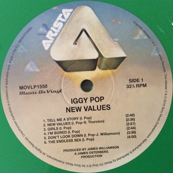 Iggy Pop - New Values (Limited Numbered Édition - Green Vinyl) [Vinyl] | Music On Vinyl (MOVLP1550) - 4