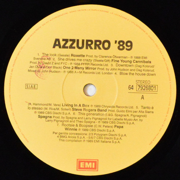 Various - Azzurro '89 | EMI (64 7926801) - 3 Various - Azzurro '89 | EMI (64 7926801) - 3