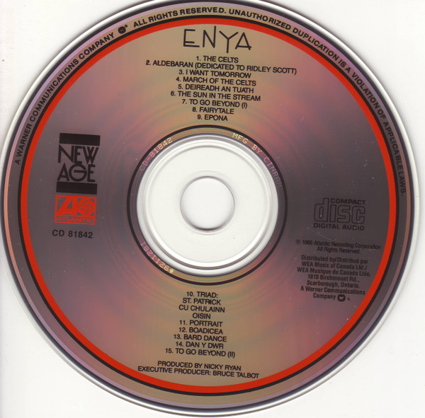 Enya - Enya [CD] | Atlantic (CD 81842) - 2