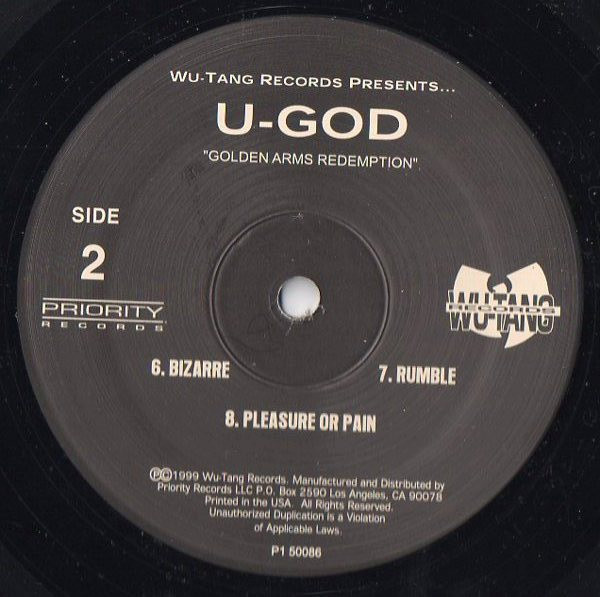 U-God - Golden Arms Redemption | Wu-Tang Records (P1 50086) - 3