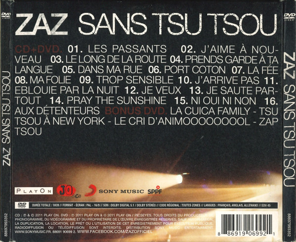 Zaz - Sans Tsu Tsou (Live Tour) | Play On (88691906992) - 2
