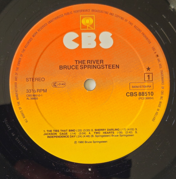 Bruce Springsteen - The River | CBS (CBS 88510) - 3
