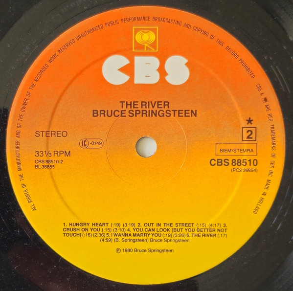 Bruce Springsteen - The River | CBS (CBS 88510) - 4
