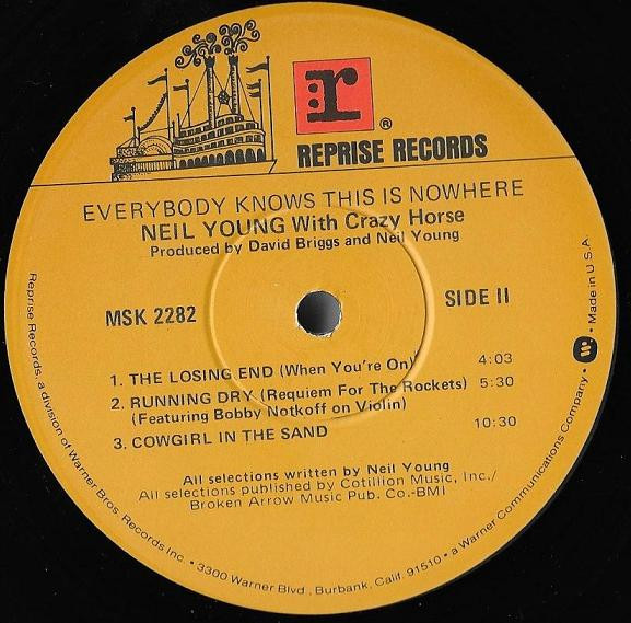 Neil Young With Crazy Horse - Everybody Knows This Is Nowhere | Reprise Records (MSK 2282) - 4 Neil Young With Crazy Horse - Everybody Knows This Is Nowhere | Reprise Records (MSK 2282) - 4