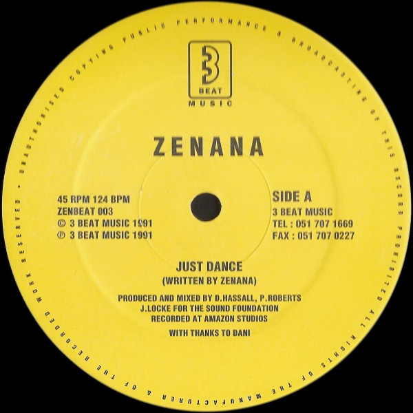 Zenana - Just Dance / Just Trance | 3 Beat Music (ZENBEAT 003)