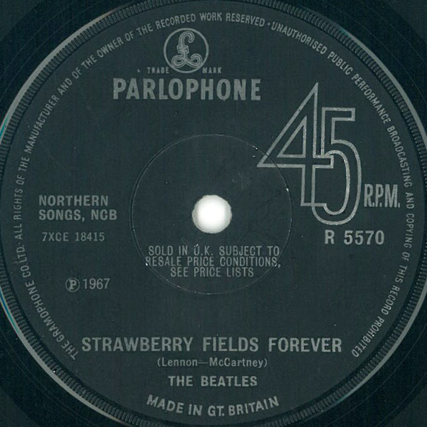 The Beatles - Strawberry Fields Forever / Penny Lane | Parlophone (R 5570) - 3 The Beatles - Strawberry Fields Forever / Penny Lane | Parlophone (R 5570) - 3