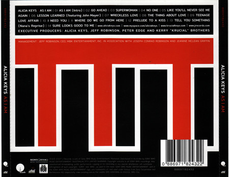 Alicia Keys - As I Am | J Records (88697182432) - 2