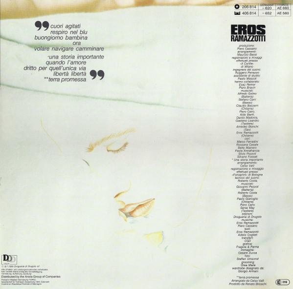 Eros Ramazzotti - Cuori Agitati | Ariola (206 814)