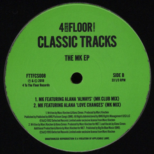 Marc Kinchen - The MK EP | 4 To The Floor (FTTFCS008) - 2 Marc Kinchen - The MK EP | 4 To The Floor (FTTFCS008) - 2