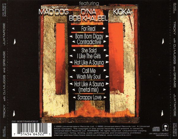 Tricky With DJ Muggs And Dame Grease - Juxtapose | Island Records (CID 8087) - 2 Tricky With DJ Muggs And Dame Grease - Juxtapose | Island Records (CID 8087) - 2