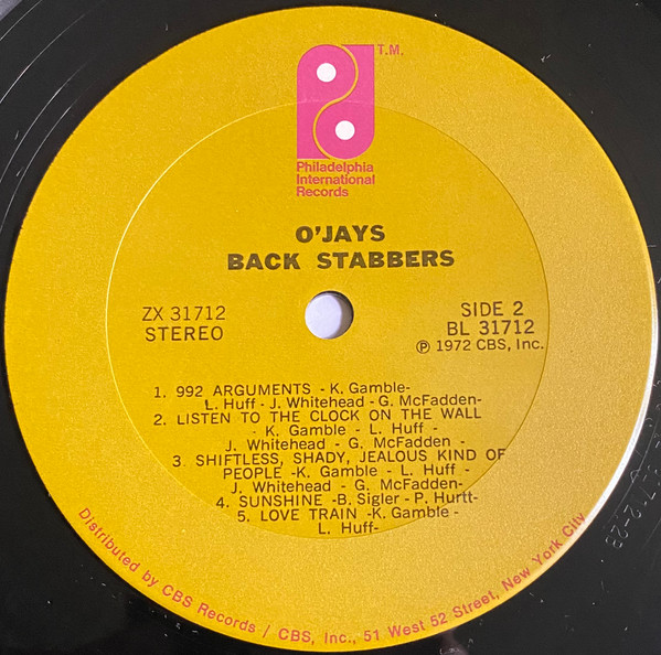 The O'Jays - Back Stabbers | Philadelphia International Records (ZX 31712) - 4 The O'Jays - Back Stabbers | Philadelphia International Records (ZX 31712) - 4