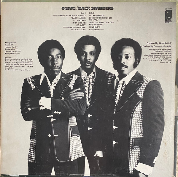 The O'Jays - Back Stabbers | Philadelphia International Records (ZX 31712) - 2 The O'Jays - Back Stabbers | Philadelphia International Records (ZX 31712) - 2
